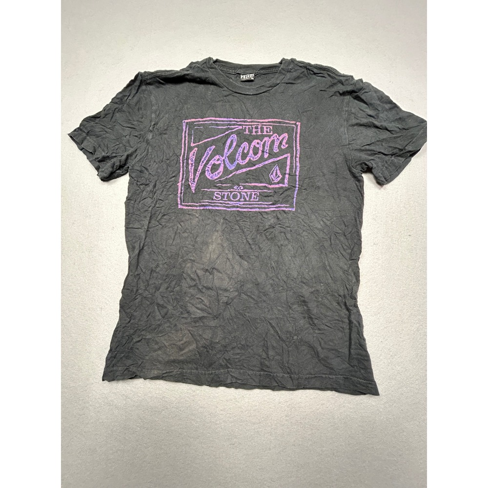 Volcom T Shirt Cotton Organic Blend Black Graphic M Mens